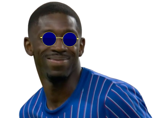 ousmane dembele sourire maillot france edf cdm 2026 not ready lunettes bleues