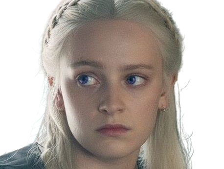 house of the dragon helaena targaryen reine fille femme blonde regard sideeye