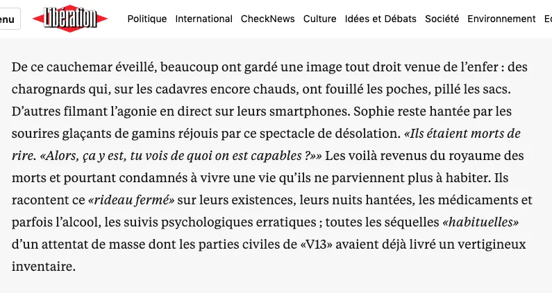 nice attaque 14 juillet attentat vivreensemble charognards rire colonisation islamisme animaux guerre nouvelle france creolisation