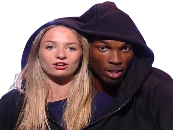 secret story arwen kurtis noir blacked bbc deux tetes double capuche