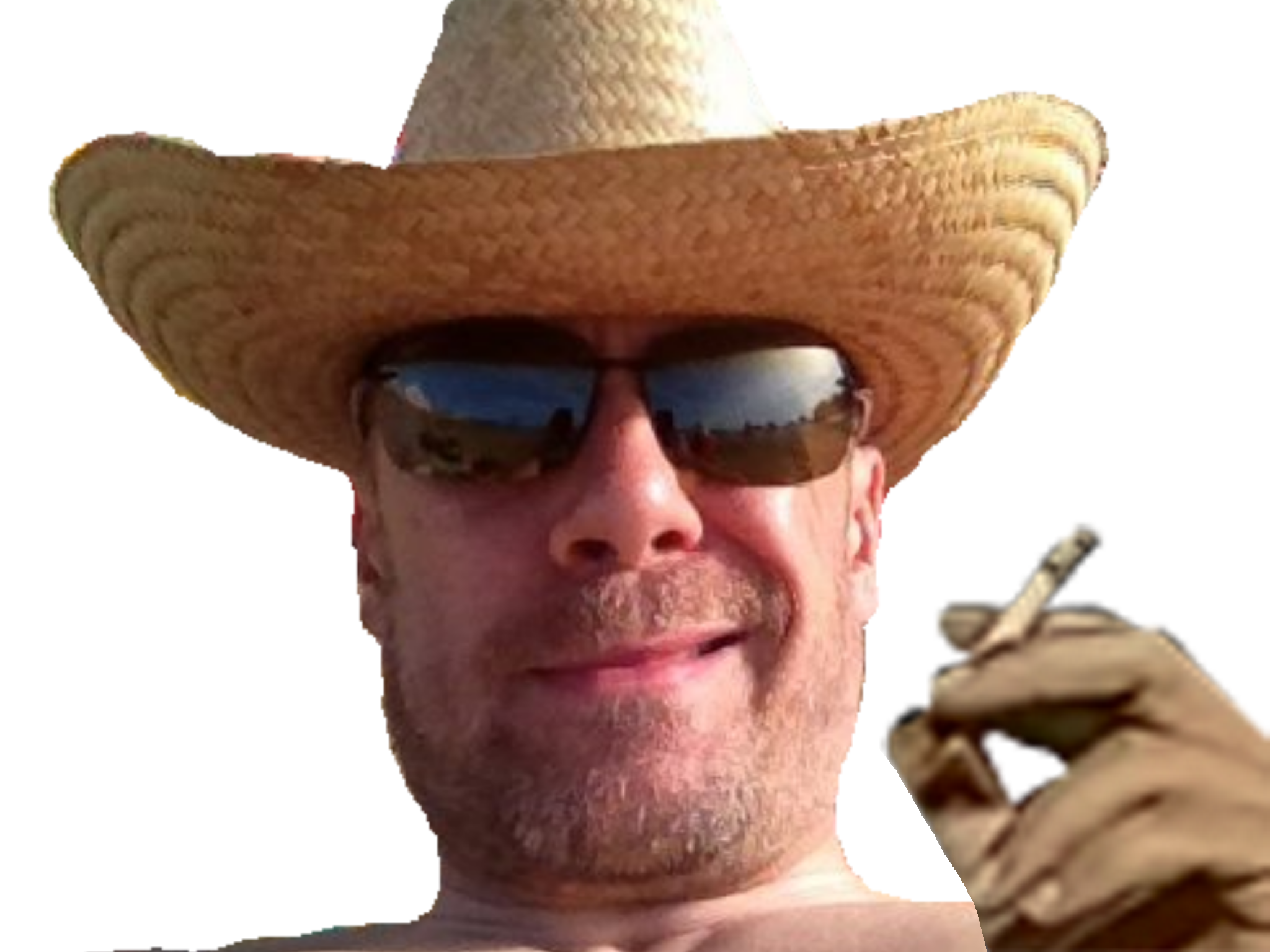 soral clope plage chapeau lunette soleil