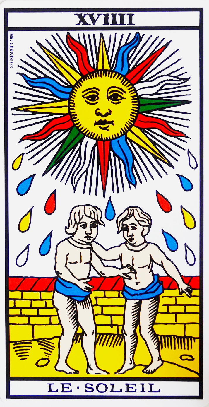 tarot marseille carte arcane majeur fic bloop soleil 19