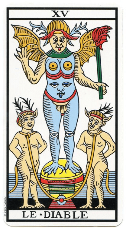 tarot marseille carte arcane majeur fic bloop diable 15