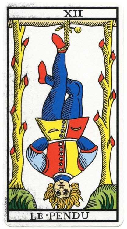 tarot marseille carte arcane majeur fic bloop pendu 12