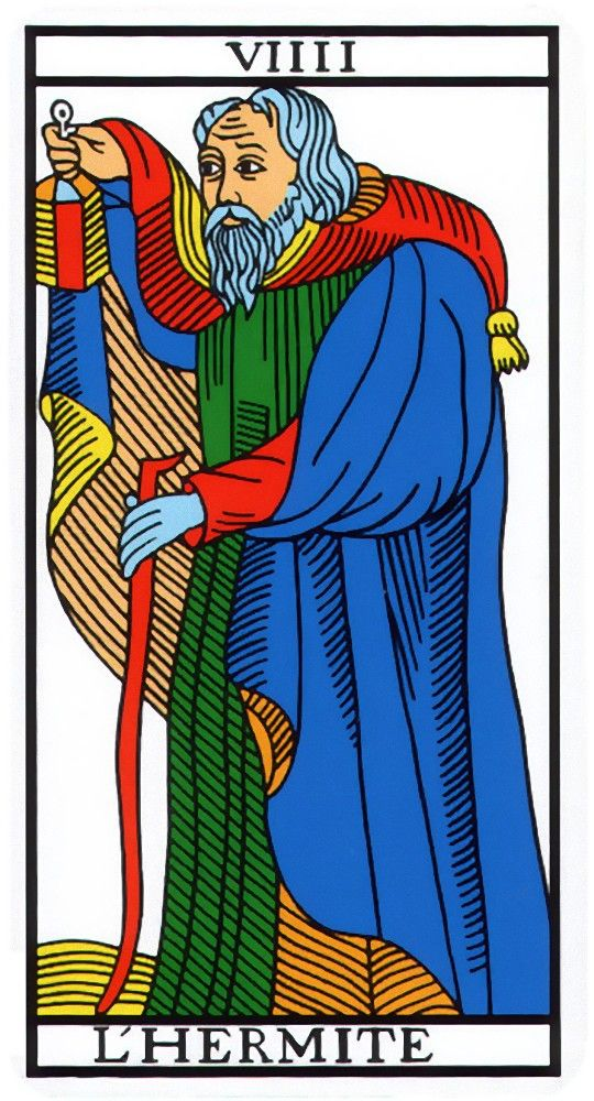 tarot marseille carte arcane majeur fic bloop hermite 9