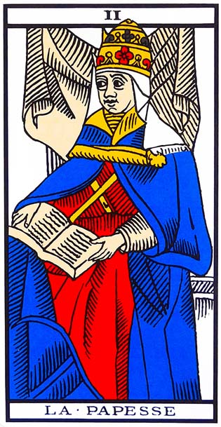 tarot marseille carte arcane majeur fic bloop papesse 2