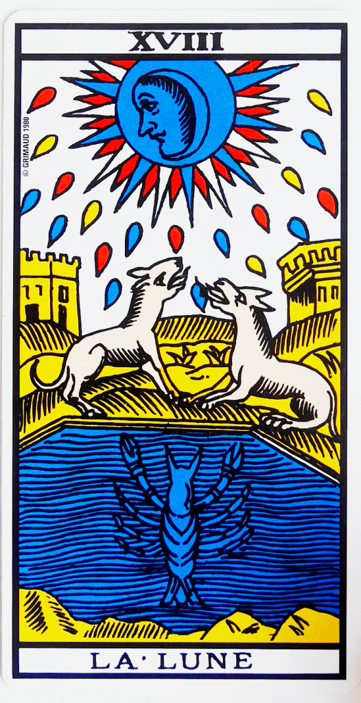 tarot marseille carte arcane majeur fic bloop lune 18