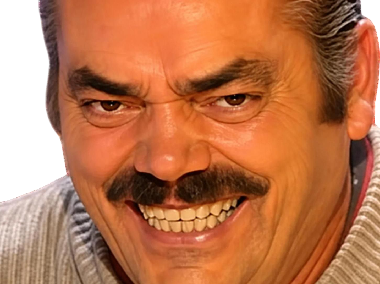 risitas crispe sourire diabolique mechant celestin malefique