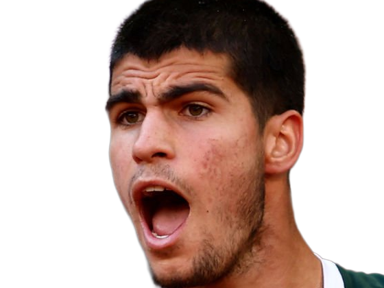 carlos alcaraz homme sportif tennisman espagnol brun yeux marrons vingtaine vingtenaire tennis carlitos