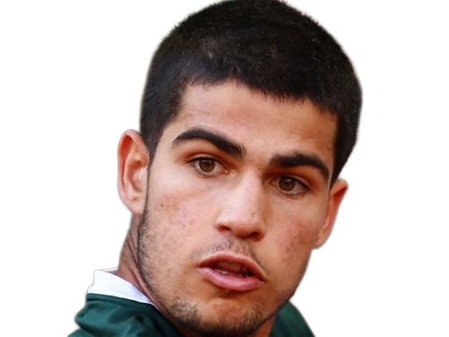 carlos alcaraz homme sportif tennisman espagnol brun yeux marrons vingtaine vingtenaire tennis carlitos