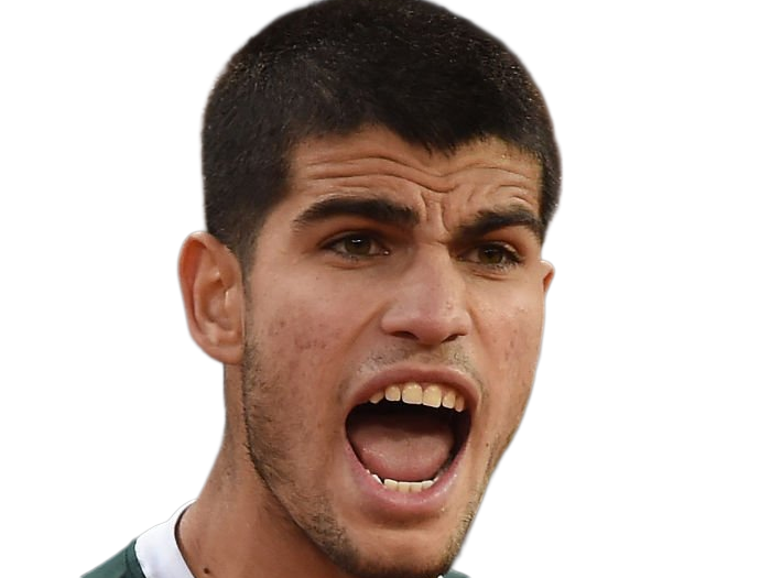 carlos alcaraz homme sportif tennisman espagnol brun yeux marrons vingtaine vingtenaire tennis carlitos