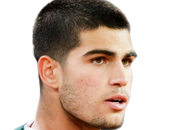 carlos alcaraz homme sportif tennisman espagnol brun yeux marrons vingtaine vingtenaire tennis carlitos