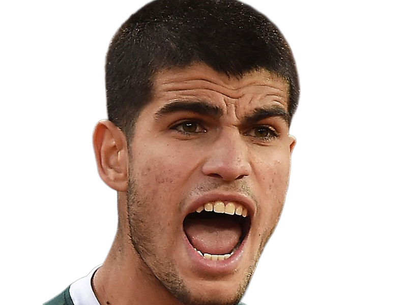carlos alcaraz homme sportif tennisman espagnol brun yeux marrons vingtaine vingtenaire tennis carlitos