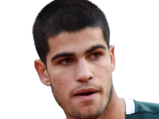 carlos alcaraz homme sportif tennisman espagnol brun yeux marrons vingtaine vingtenaire tennis carlitos