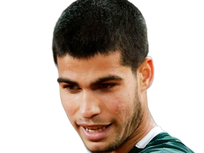 carlos alcaraz homme sportif tennisman espagnol brun yeux marrons vingtaine vingtenaire tennis carlitos