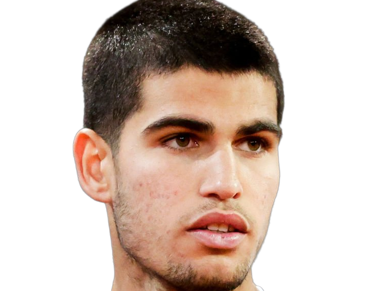 carlos alcaraz homme sportif tennisman espagnol brun yeux marrons vingtaine vingtenaire tennis carlitos