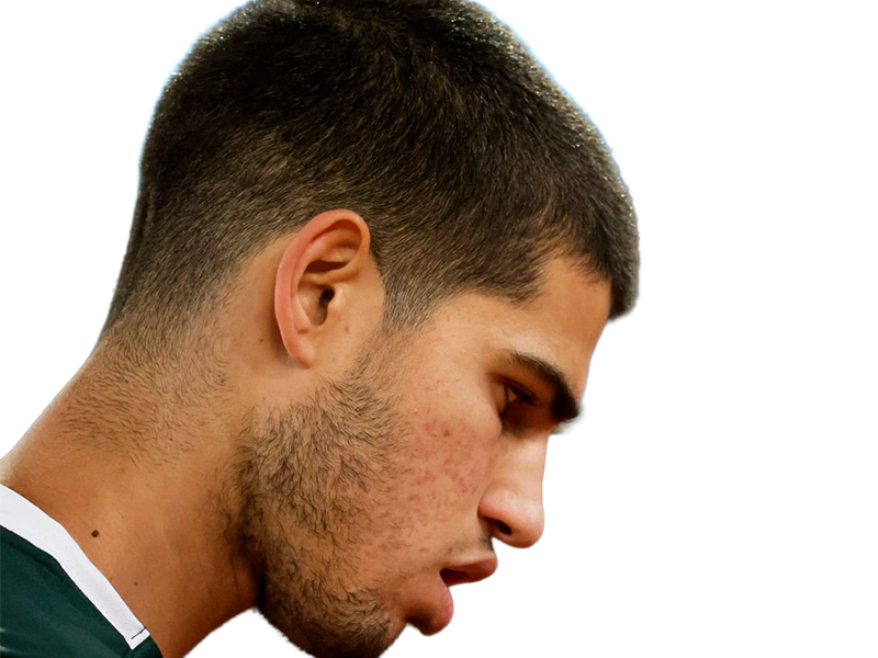 carlos alcaraz homme sportif tennisman espagnol brun yeux marrons vingtaine vingtenaire tennis carlitos