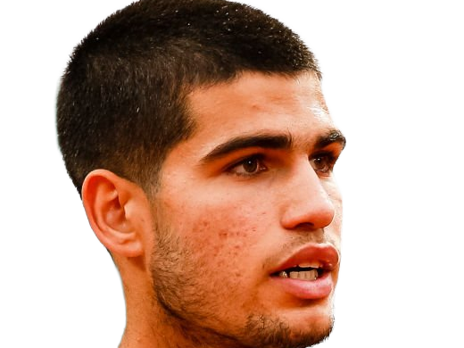 carlos alcaraz homme sportif tennisman espagnol brun yeux marrons vingtaine vingtenaire tennis carlitos
