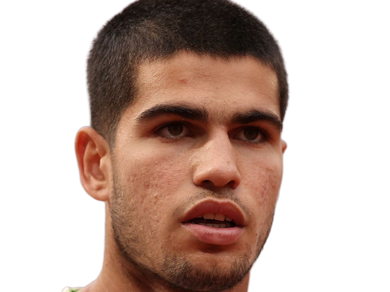 carlos alcaraz homme sportif tennisman espagnol brun yeux marrons vingtaine vingtenaire tennis carlitos
