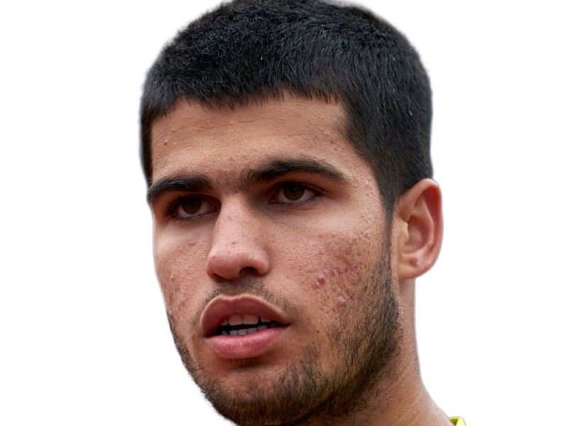 carlos alcaraz homme sportif tennisman espagnol brun yeux marrons vingtaine vingtenaire tennis carlitos