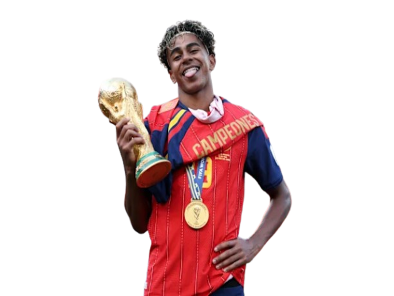 lamine yamal espagne champion monde 2026 coupe trophee victoire