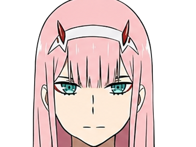 zero two darling franxx hybride humaine-hurleuse sapien femme waifu cheveux roses yeux verts manga anime