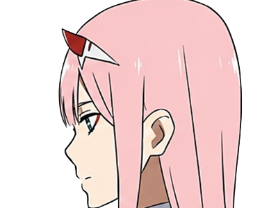 zero two darling franxx hybride humaine-hurleuse sapien femme waifu cheveux roses yeux verts manga anime