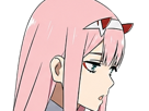 zero-two-darling-franxx-hybride-humaine-hurleuse-sapien-femme-waifu-cheveux-roses-yeux-verts-manga-anime