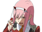 zero-two-darling-franxx-hybride-humaine-hurleuse-sapien-femme-waifu-cheveux-roses-yeux-verts-manga-anime