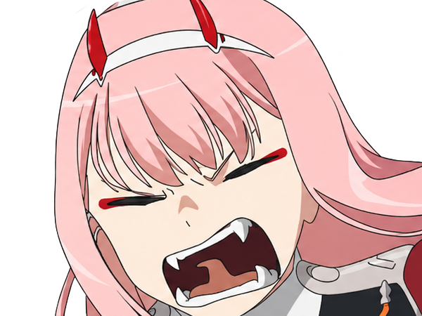 zero two darling franxx hybride humaine-hurleuse sapien femme waifu cheveux roses yeux verts manga anime