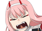 zero-two-darling-franxx-hybride-humaine-hurleuse-sapien-femme-waifu-cheveux-roses-yeux-verts-manga-anime