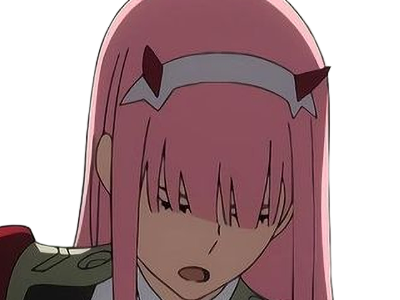 zero two darling franxx hybride humaine-hurleuse sapien femme waifu cheveux roses yeux verts manga anime