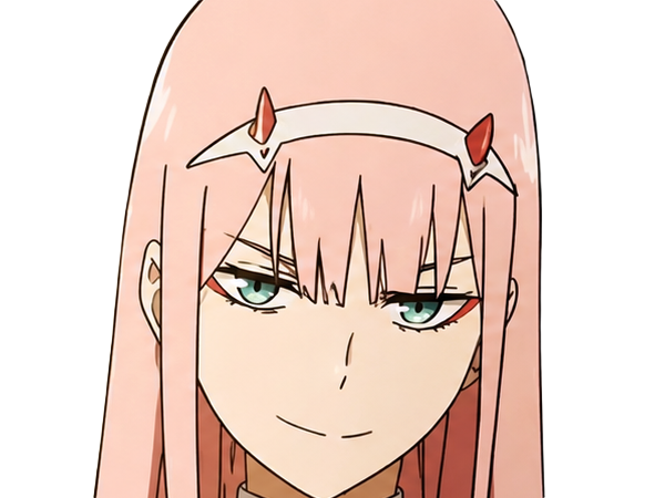 zero two darling franxx hybride humaine-hurleuse sapien femme waifu cheveux roses yeux verts manga anime