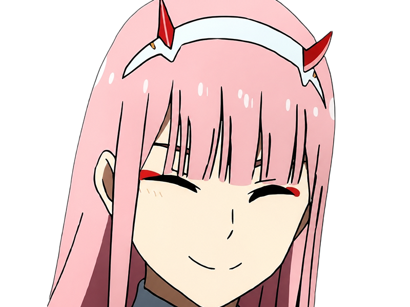 zero two darling franxx hybride humaine-hurleuse sapien femme waifu cheveux roses yeux verts manga anime