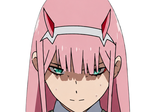 zero two darling franxx hybride humaine-hurleuse sapien femme waifu cheveux roses yeux verts manga anime
