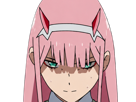 zero-two-darling-franxx-hybride-humaine-hurleuse-sapien-femme-waifu-cheveux-roses-yeux-verts-manga-anime