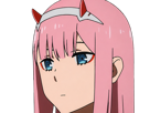 zero-two-darling-franxx-hybride-humaine-hurleuse-sapien-femme-waifu-cheveux-roses-yeux-verts-manga-anime