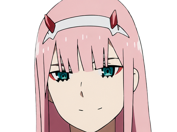 zero two darling franxx hybride humaine-hurleuse sapien femme waifu cheveux roses yeux verts manga anime