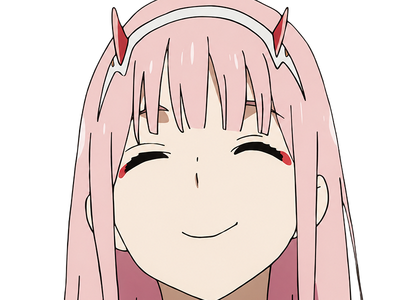 zero two darling franxx hybride humaine-hurleuse sapien femme waifu cheveux roses yeux verts manga anime