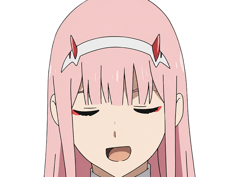 zero two darling franxx hybride humaine-hurleuse sapien femme waifu cheveux roses yeux verts manga anime
