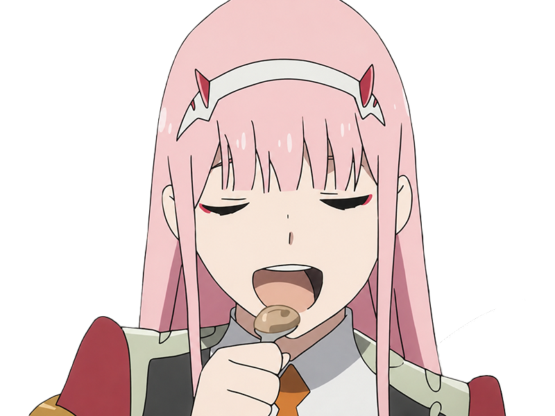zero two darling franxx hybride humaine-hurleuse sapien femme waifu cheveux roses yeux verts manga anime