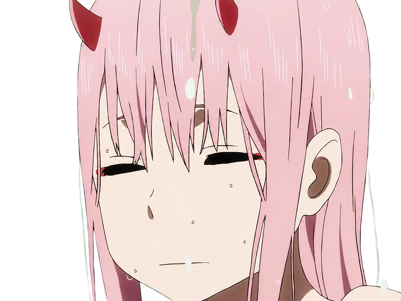 zero two darling franxx hybride humaine-hurleuse sapien femme waifu cheveux roses yeux verts manga anime