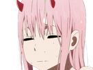 zero-two-darling-franxx-hybride-humaine-hurleuse-sapien-femme-waifu-cheveux-roses-yeux-verts-manga-anime