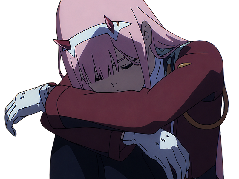 zero two darling franxx hybride humaine-hurleuse sapien femme waifu cheveux roses yeux verts manga anime