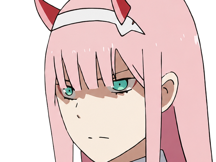 zero two darling franxx hybride humaine-hurleuse sapien femme waifu cheveux roses yeux verts manga anime