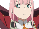 zero-two-darling-franxx-hybride-humaine-hurleuse-sapien-femme-waifu-cheveux-roses-yeux-verts-manga-anime