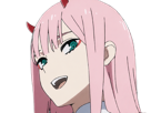 zero-two-darling-franxx-hybride-humaine-hurleuse-sapien-femme-waifu-cheveux-roses-yeux-verts-manga-anime