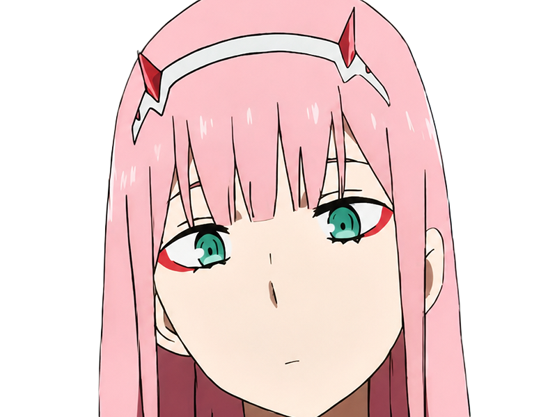 zero two darling franxx hybride humaine-hurleuse sapien femme waifu cheveux roses yeux verts manga anime