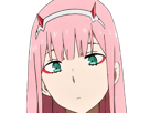 zero-two-darling-franxx-hybride-humaine-hurleuse-sapien-femme-waifu-cheveux-roses-yeux-verts-manga-anime