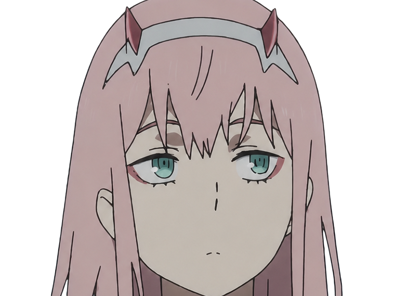 zero two darling franxx hybride humaine-hurleuse sapien femme waifu cheveux roses yeux verts manga anime